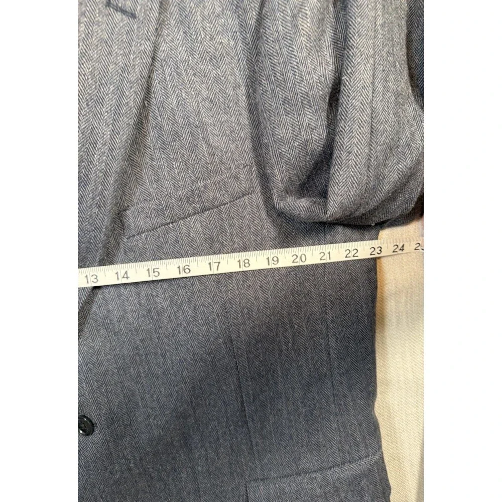 TOMMY HILFIGER Men's 44R Gray Tweed Wool Blazer Sport Coat Jacket Preppy Classic